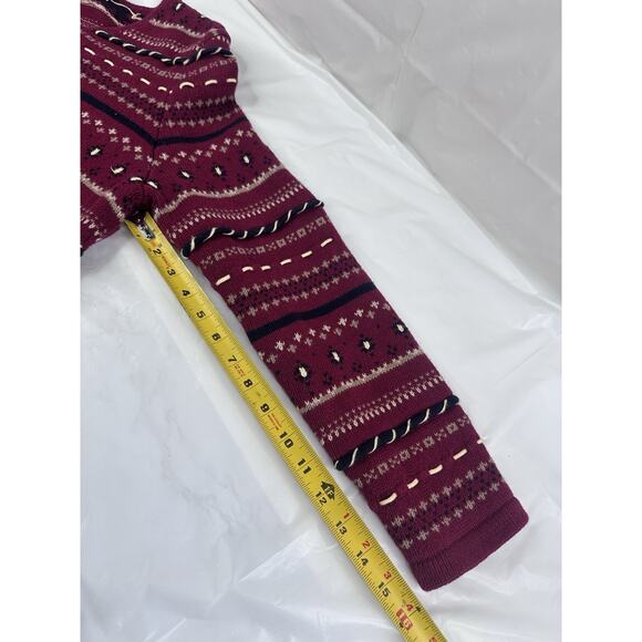 CJ Banks Nordic Cardigan Sweater 1X Button Up Hand Embroidered Christmas - Picture 7 of 7